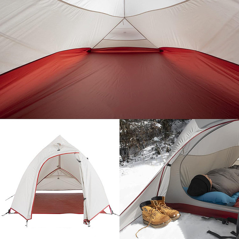Tenda escursionistica portatile a doppio strato per due persone