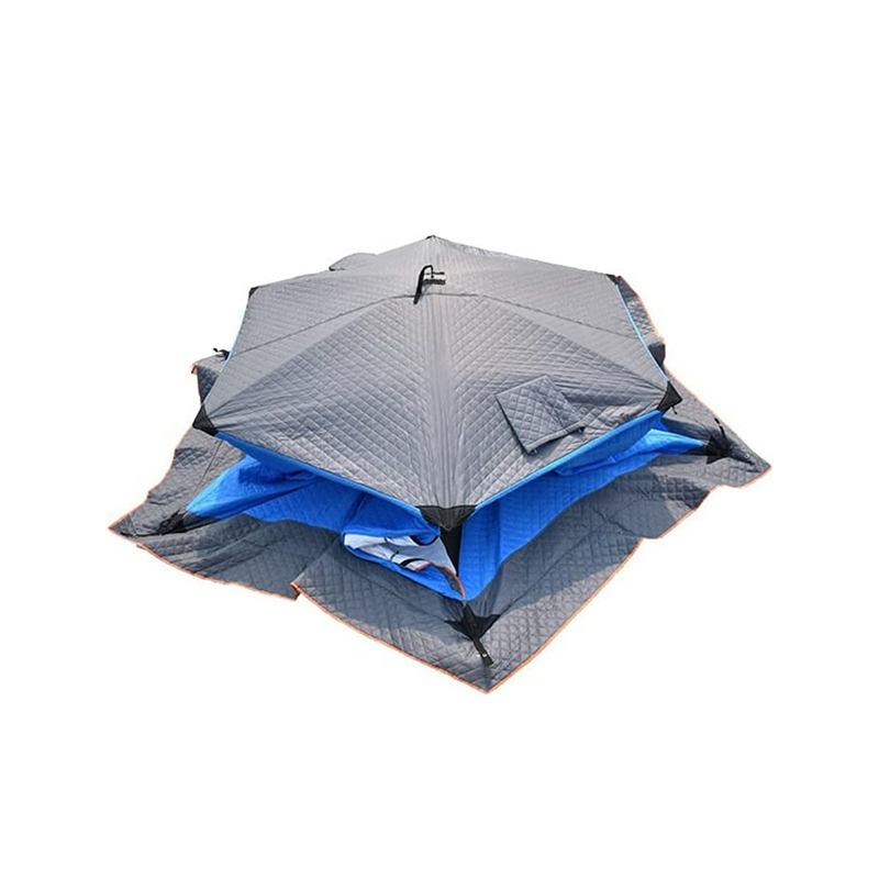 Tenda da pesca al ghiaccio con telaio in fibra di vetro grande