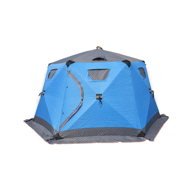 Tenda da pesca al ghiaccio con telaio in fibra di vetro grande