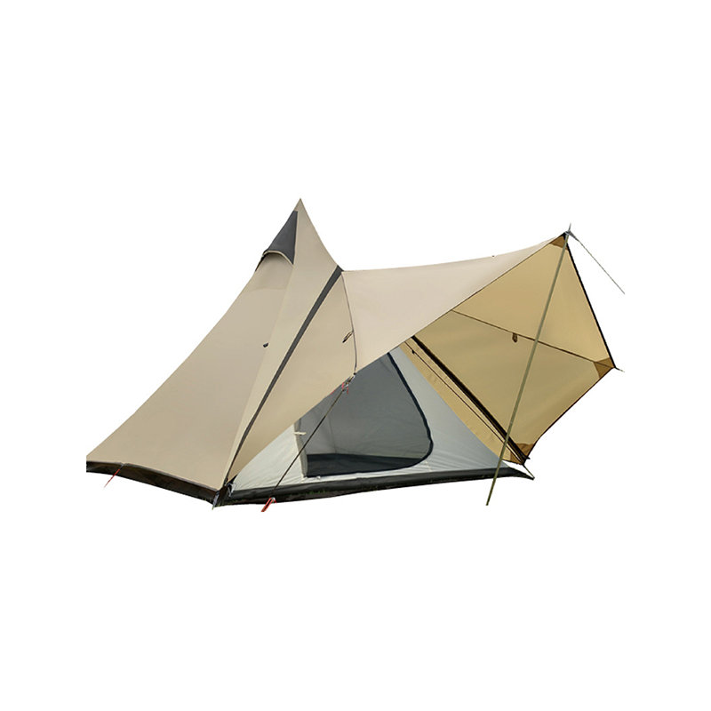 Tenda piramide a prova di pioggia in campeggio indiano leggero