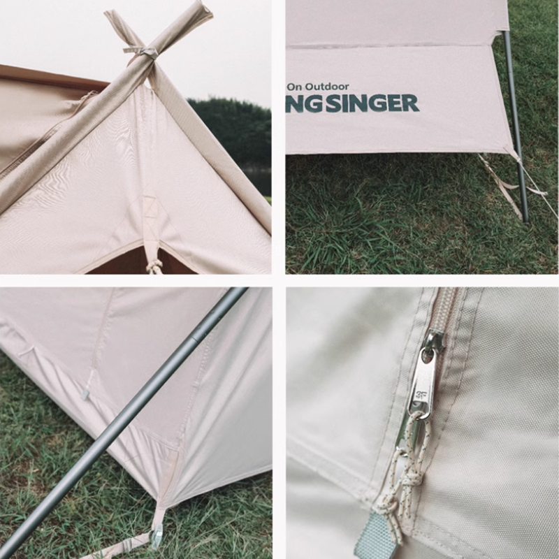 Tenda da campeggio a teatro a frame