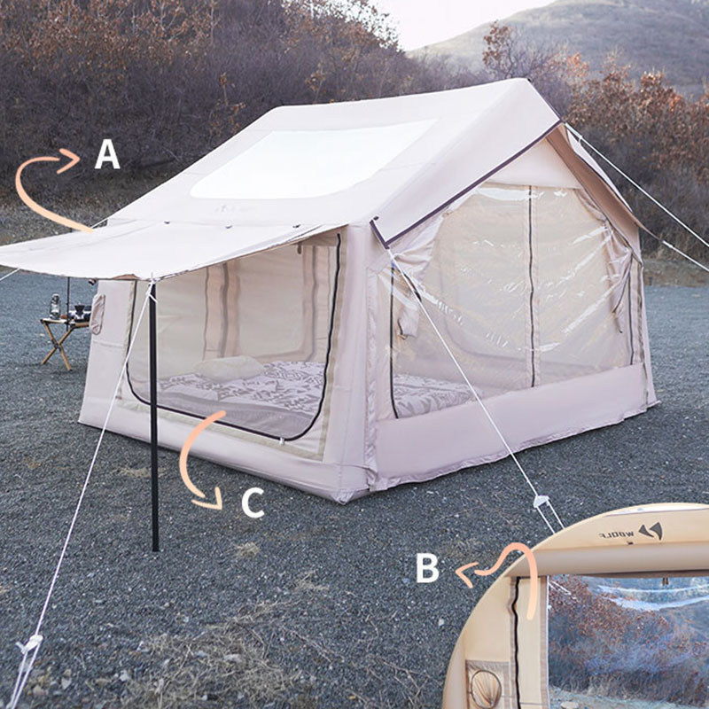 Tenda gonfiabile con cielo stellato
